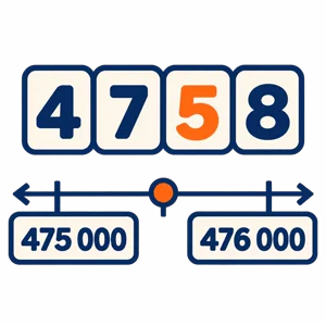 Numbers to one million and rounding