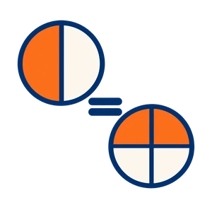 Equivalent fractions and simplifying