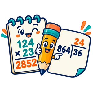 Long multiplication and division: two-digit numbers